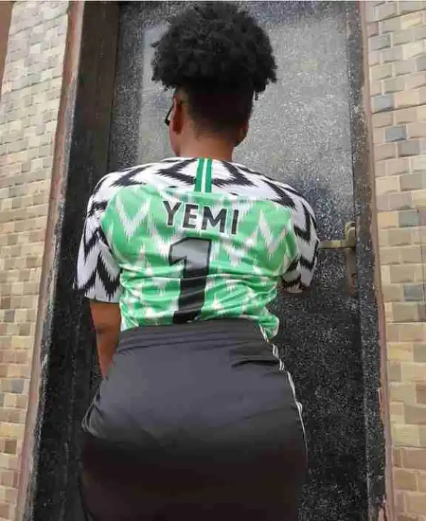 Yemi Alade Rocks Customised Super Eagles Jersey In Style